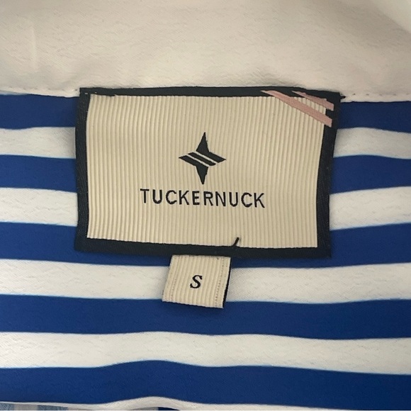Tuckernuck Hayes Blue and White Striped Shirt Dress - Picture 9 of 11